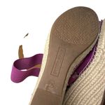 Gentle Souls Gentle Soul Kenneth Cole Colleen Purple Suede Espadrille Wedges Peep Womens 8.5 Photo 7