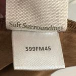 Soft Surroundings Tan Shape Drape Coastal Cowgirl Retro Boho Faux Suede Cardigan Photo 5