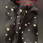 Vintage 1980’s New Leaf black & white polka dot lined 3 tier ruffled dress Size XS Photo 6