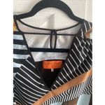 Clover Canyon Clover‎ Canyon Womens Small Dress Tie Waist Front Mod Artsy Abstract Bold Photo 1