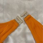 Zulu And Zephyr Signature Crop Bralette Bikini Top Ribbed Orange Size 2 New Photo 6