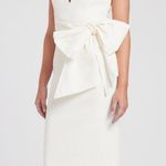 Rebecca Vallance Women’s Monique Genevieve Bow Waist Sleeveless White Midi Dress Size 2 Photo 5