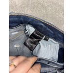 Risen Topped Cuffed Straight Leg Jeans 7/28 Distressed Blue Photo 3