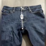 Banana Republic  Dark Wash Mid Rise Raw Hem Skinny Jeans Size‎ 28 Photo 8