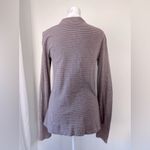 Lacoste Vintage 00s Brown & White Stripe Lightweight V-Neck Button Down Cardigan Photo 5