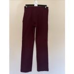 Loft Maroon Burgundy Wine Stretch Ponte Ankle Pants Office Workwear Womens XS Photo 3