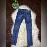 Tin Haul  Womens Trixie western Pieced Back Deco Blue Cotton Blend Jeans Sz 26 S Photo 7