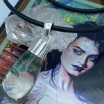 Sterling Silver Garden Quartz Lodolite Pendant Necklace Photo 0