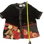 🔥Host Pick🔥 Napa Valley Button Down women’s shirt size P Black Photo 3