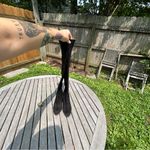 BP  Luke Over The Knee Tall Boots‎ Black Faux Suede Women Size 6.5 Photo 4