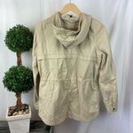 Divided  Tan Zip Front Long Sleeve Hoody Utility Barn Coat Jacket 10 Photo 2