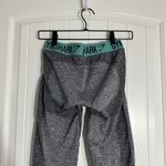 Gymshark Flex Leggings Low Rise Heathered Gray and Teal Size M Photo 4