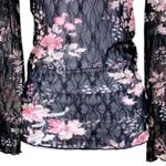 Denim & Supply Ralph Lauren Y2K  Sheer Long Sleeve Fairygoth Dark Romantic S Photo 4