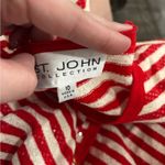St. John Collection St. John size 10 cardigan Red White clear pailetts Photo 4
