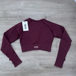 AYBL  Reflex Seamless Long Sleeve Crop Top in Plum Photo 6