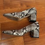 Brian Atwood  Women’s Chunky Heel Snakeskin pumps Size 7.5 Photo 7