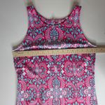 Talbots  Effortless Jersey Medallion Open
Back Dress Small Pink Paisley Preppy Photo 7