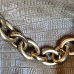 BCBGMAXAZRIA  tan snakeskin leather tote Photo 5