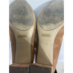 Unisa Womans Uncalete Size 6 M Camel Faux Suede Zip Up Lace Up Heel Pumps Photo 6