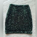 H&M Sequin Dark Green Skirt Size 2 Photo 5