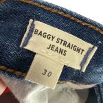 Madewell  Baggy‎ Straight Jeans Dark Worn Indigo Wash Size 30 Denim Casual Photo 3