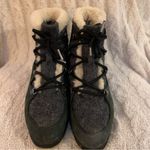 Sorel  Sneakchic Alpine Holiday Boot Women's 9 Black/Dark Stone Shearling Photo 1