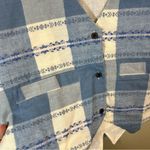 ✨ Vintage Ride Blue White Plaid Western Vest Medium Nepal Photo 5