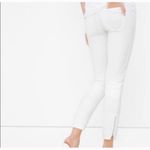 White House | Black Market NWT White Mid Rise Skinny Crop Jeans Photo 3