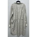 Athleta  Zuma Women’s Shirt Dress XL Beige Snakeskin Button Front Athleisure Photo 5