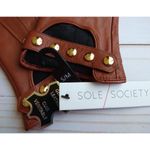Sole Society Leather Gloves with Studs NWT Photo 3