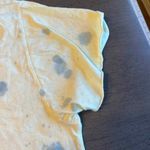 Abound  Women's Yellow Blue Splatter Pocket Crop T-Shirt Medium‎ Top Photo 4