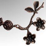 Hummingbird Antique copper floral necklace Photo 2