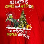 Womens Christmas holiday party Grinch t Photo 1