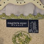 Vintage The Eagle's Eye Womens Flower Garden Short Sleeve Cardigan Sweater 2X Size XXL Photo 3