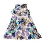 Desigual Watercolor Mandala Sleeveless Dress High Waist Floral Size 44 Large Photo 3