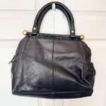 Betsey Johnson Vintage Genuine Leather black ruffle shoulder bag Photo 13