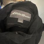 Eddie Bauer  Womens Large Black Trench Coat Photo 4