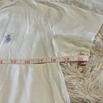 Ralph Lauren  Sport Top Womens Crew Neck Short Sleeve White With Baby Blue Pony L Photo 2