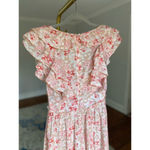 Storia  Ruffle Floral Mini Dress Romantic Cottagecore Spring Wedding Brunch Boho Photo 2
