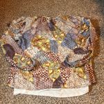 cupio  Womens Lagenlook Tunic Top Blouse‎ Long Sleeve Patchwork Multicolor L Photo 8