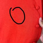 JOHN ROBERTS Red Linen Blend Button Front Collared Midi Shirt Dress Size 14 Photo 2