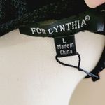 For Cynthia  black pleated overlay blouse size large Photo 10