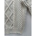 Elfric Eden Oversized Cable Knit Sweater Unisex Color Ivory Size Small Photo 14