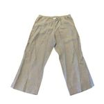 J.Jill Pants Women's XS Petite Gray Cropped 100% Linen Split Hem Lagenlook Photo 0