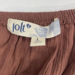 Jolt Women's Chocolate Brown Ruffles Popcorn Cutout Bell-Sleeve Dress Size L Photo 7