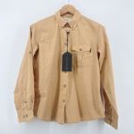 Beretta Womens Shooting Shirt Roll Tab Button Up Long Sleeve Sand Large LD561‎ Tan Photo 0