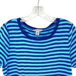 Tommy Bahama Juan the Line Blue Striped Short Sleeve T-shirt Dress Photo 3