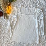 Ophelia Roe White Square Neck Blouse Photo 1