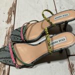 Steve Madden NWOT LOFT SLIDE SANDALS MULTI SNAKE PRINT Photo 2