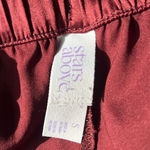 Stars Above  Satin Pajama Set - Deep Red Photo 3